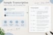do a basic presentation design , transcription