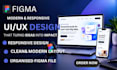 design a modern website in figma with responsive web design