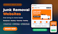 design modern wordpress junk removal, handyman, cleaning, hauling website