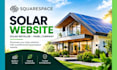 design squarespace solar installer website solar panel company services website