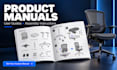 create product manuals, illustrated assembly guides and user instructions