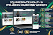 design squarespace health coach website wellness coaching programme website