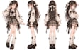 draw hand drawn character turnaround pose and expression sheets