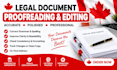 proofread, edit, and format your legal documents professionally