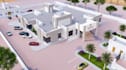 create photorealistic 3d commercial building facade exterior rendering