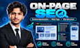 do technical SEO audit and on page optimization