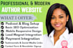 design author website author book website ebook website author landing page