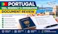 review your portugal visa, residency and immigration documents