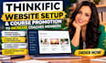 setup thinkific website, thinkific course promotion to increase coaches members