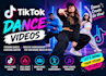 create tiktok dance, video dance, tik tok dance, group video, challenge dance