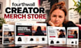 set up fourthwall website creator merch store products and storefront