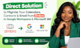 migrate calendars contacts email from zimbra to google workspace microsoft 365