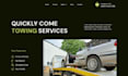 design towing website, roadside assistant business website auto recovery website