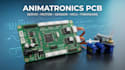 design animatronics pcb, servo, motor, sensor, mcu and embedded firmware