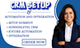setup hubspot zoho crm automation monday com lofty bitrix24 ghl make integration