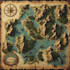 create a detailed fantasy landscape map