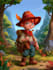 draw 2d game character illustration