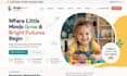 daycare website, preschool website, kindergarten and babysitter website