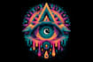 do amazing psychedelic and trippy illustration