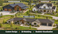 design and render barndominium, farmhouse and ranch house