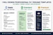 design a professional CV and resume