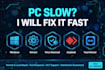 fix your pc, install software and setup windows remotely