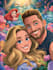 create a disney cartoon illustration