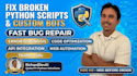 fix python script bugs or convert to exe