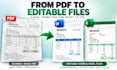 convert PDF tables to clean excel files