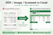 do paper to excel image to excel pdf to excel data entry