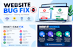 fix the bugs in websites