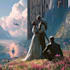 design romantic book cover with cinematic art