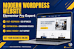 create modern responsive wordpress website with elementor pro
