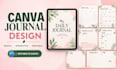 digital journal, planner, calendar, ebook, KDP journal and workbook design