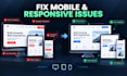 fix HTML CSS javascript bugs and responsive issues
