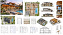 draft 2d floor plan, architectural, construction mep permit drawing, deck patio