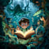 design an eye catching cartoon book cover with custom