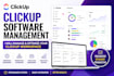 manage and optimize clickup for software management and workspace