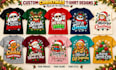 create a custom christmas t shirt design bundle