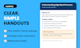 create easy to understand patient education materials