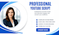 write engaging video scripts for youtube as a script writer