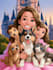 make a disney cartoon illustration