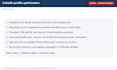 optimize your linkedin profile headline, about and experience sections