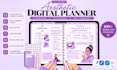 design responsive etsy digital planner, hyperlinked planner, digital planner
