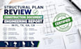 review structural plans, construction documents  engineering reports fl tx ga ca