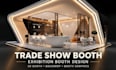 custom trade show booth, exhibition stand, backdrop banner booth wall tradeshow