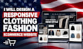 design a responsive clothing fashion ecommerce website