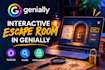 create a genially escape room with interactive puzzles and clues