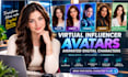 create virtual influencer ai streaming avatar and animated digital character
