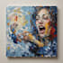 paint a real oil painting on canvas